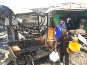 8 shops burnt