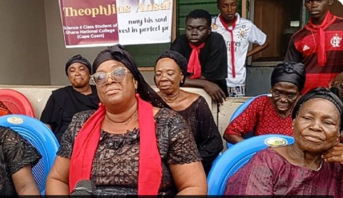 Tears flow at funeral of Ghana National College student [Vi