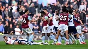 Mohammed Kudus Scores, Then Sees Red as Tottenham Thrash West Ham 4-1