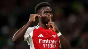 Saka Shines as Arsenal Crush Sporting in Champions League Rout