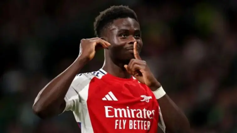 Saka Shines as Arsenal Crush Sporting in Champions League Rout