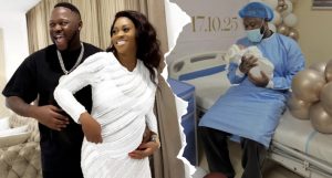 Ghanaian stars Medikal and Eazzy welcome son Space Frimpong