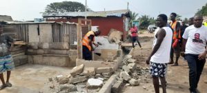 Tema Metro Assembly Demolishes Unauthorised Structures to Restore Order